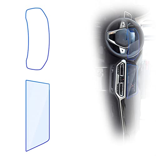 MSRAO Für BMW 4er G22 G23 G26 MK2 2021 2022 Auto-Navigationsinstrument-Folie Touch-Vollbild-Schutzfolie Aus Gehärtetem Glas Zubehör (Color : Low Match 1 Set)