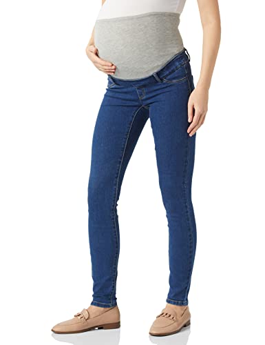 MAMALICIOUS Damen MLAKIN Skinny Jeggings Jeans, Dark Blue Denim, S