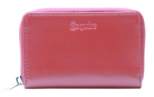 Esquire Silk 02 Zip Wallet Red