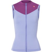 CASTELLI Damen Solaris Sleeveless Jersey T-Shirt, Sky Blue/Marine Blue, X-Small