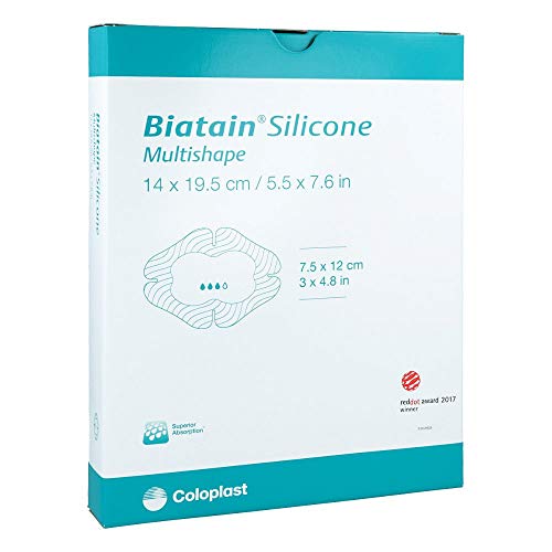 BIATAIN Silicone Schaumverb.Multishape 14x19,5 cm 5 St Verband