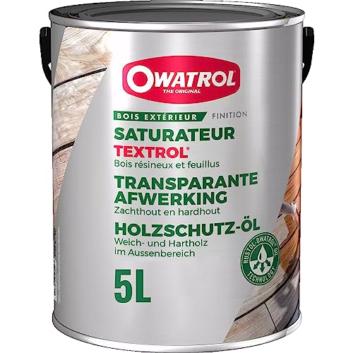 Owatrol Textrol Outdoor Holzbeize für Soft 5 l Golden Oak