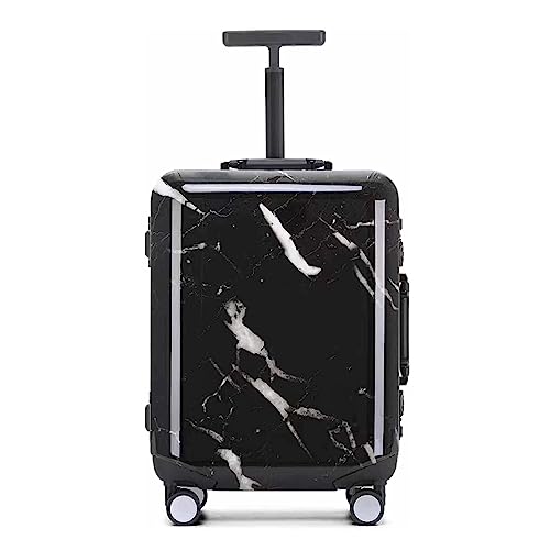 POCHY praktisch Koffer Koffer mit Rollen, Handgepäck, großes Fassungsvermögen, Verstellbarer Trolley-Koffer, sturzsicher, TSA-Zoll-Zahlenschloss leicht zu bewegen