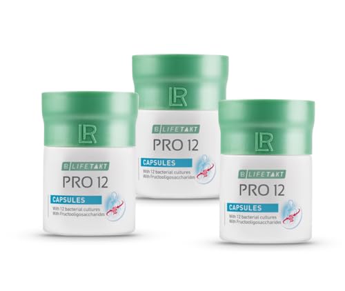 3er-Set LR Pro 12 Kapseln Bakterienkulturen Pro12, 3 Dosen je 17g (30 Stück) = 51g (90 Stück)