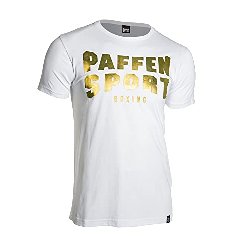 Paffen Sport «Glory» T-Shirt; weiß/Gold; Größe: M