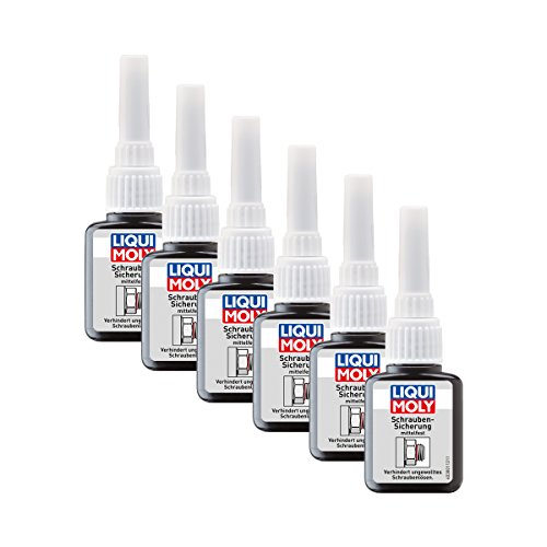 6x LIQUI MOLY 3801 Schrauben-Sicherung mittelfest 10g