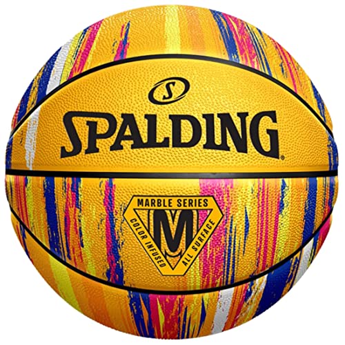 Basketballbälle Marble Ball 84401Z Basketbälle Kinder gelb Gr. 7 Erwachsene