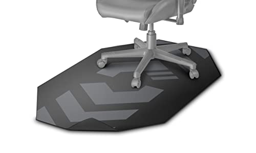 Speedlink GROUNID Octa Floorpad-Bodenschutz, Gaming-Stuhl-Unterlage, Anti-Rutsch, 120 x 100 cm, grau