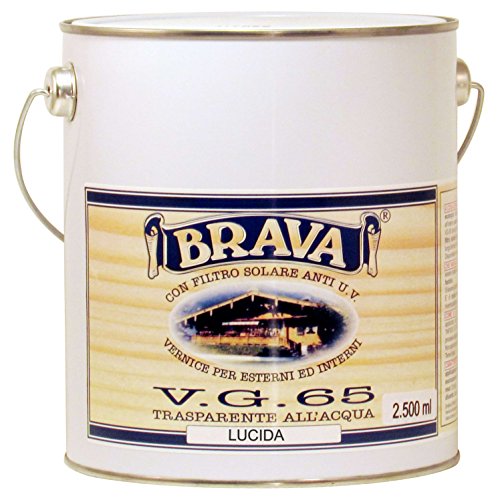 BRAVA 652 VG 65 Lack für Holz wasserfest glänzend, farblos, 2500 ml