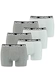 HEAD Herren Basic Boxer Pant Shorts Unterwäsche Unterhose 6 er Pack, Farbe:012 - Grey Combo, Bekleidungsgröße:M