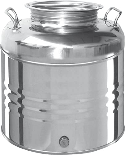 WEBMARKETPOINT Behälter für Honigwein aus Edelstahl 18/10"Vario-Öle - 30 l