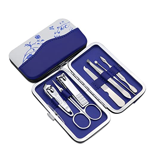 7-teiliges Stil-Maniküre-Nagelknipser-Pediküre-Set Nagel-Kit Tragbares Reise-Hygiene-Kit Edelstahl-Nagelschneider-Werkzeug-Set