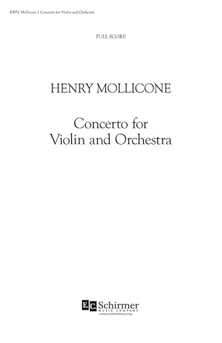 Henry Mollicone-Concerto for Violin and Orchestra-Violin Solo and Orchestra-SCORE