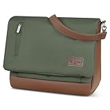 ABC Design Wickeltasche Urban - Crossbody Bag mit Baby Zubehör – Messenger Bag - großes Hauptfach - breiten Schultergurt - Polyester (olive)