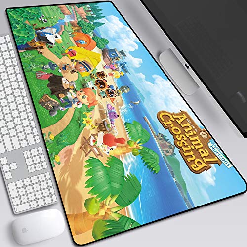 BILIVAN Animal Crossing Friends Club Mauspad Gaming Peripherie Oversized Verriegelung Notebook Büro Computer Tastatur Schreibtisch Matte (800 x 300 x 3 mm, 11)