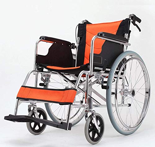 Rollstuhl, ultra-atmungsaktives, zusammenklappbares, tragbares, älteres, behindertes Kinderwagen-Sitzrückenpolster aus Aluminiumlegierung