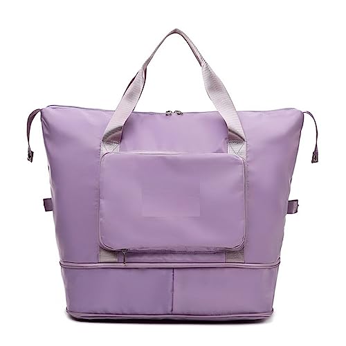 RHAIYAN Zusammenklappbare Reisetasche, passend for Damen, wasserdichte Duffle-Einkaufstasche, große multifunktionale Taschen for Mädchen, weiblich, große Kapazität, Sportaufbewahrung (Color : A-3)