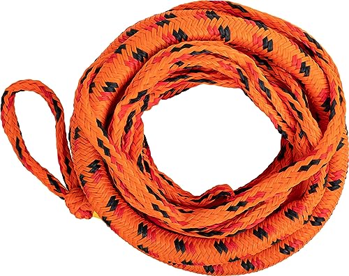 MESLE Schlepp-Leine Bungee 4P 50' für Wassersport Tubes und Schleppreifen, mit Bungee Effekt, elastisches Zug-Seil für 4 Personen Towable, Länge 15,2 m, Farbe:orange