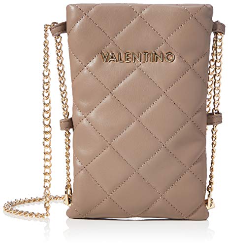VALENTINO Bags Womens Ocarina Crossbody, Taupe, one Size