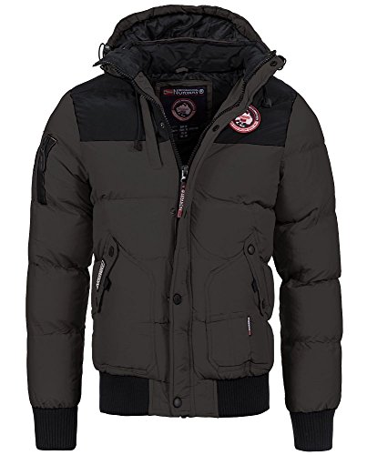 Geographical Norway Herren Vortex Men JKT Parkas, Grau (D.Grey), Large