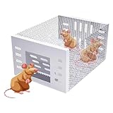 Rattenfalle, Mausefalle Kontinuierlicher Zyklus Mausefalle Rattenfangkäfig Mäusevernichter Automatisches Mausfangwerkzeug for den Innen- und Außenbereich