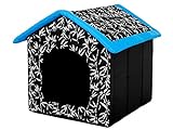 Hobbydog R1 BUDNDA9 Doghouse R1 38X32 cm Blue Roof, XS, Multicolored, 600 g