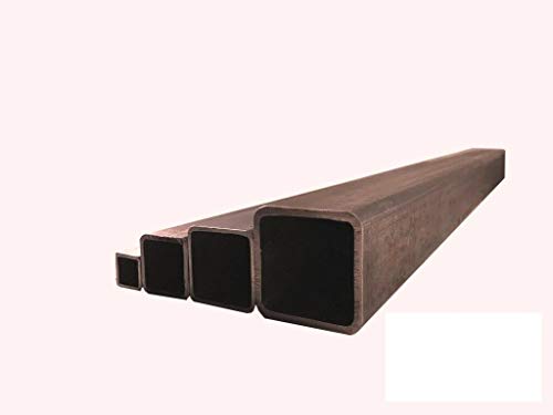 Quadratrohr 15x15x1,5mm bis 100x100x3mm Stahlrohr Hohlprofil Stahl Vierkantrohr Quadrat Rohr Wunschlänge möglich (100x100x3mm (Länge 1250mm))