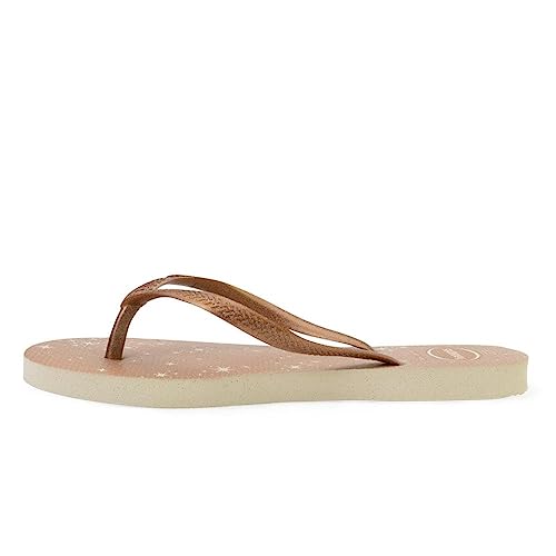 Havaianas Damen HAV. Schmaler Glanz Flipflop, beige, 38 EU