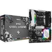 ASRock B450 Steel Legend ATX Mainboard AMD AM4 USB 3.1(Gen2)