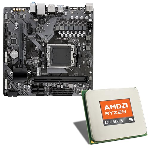 Mainboard Bundle | AMD Ryzen 5 8600G, 6X 4300 MHz, Radeon 760M, Gigabyte A620M H, 1x M.2 Port, PCIe 4.0 x16, USB 3.2 Gen1 | Tuning Kit | CSL PC Aufrüstkit