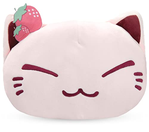 Meralens Nemu Neko Super Soft Mocchi Erdbeer Rosa Manga Anime Otaku Kawaii Stofftier Plüschtier Plush Cat Original aus Japan