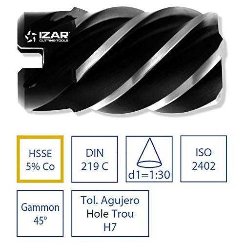 Izar 73700 - für Metall Reibahle HSSE din219 C Hohl Gammon 038,0 mm