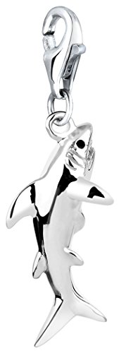 Nenalina Charm-Einhänger Anhänger Hai Fisch Meer Shark 925 Silber
