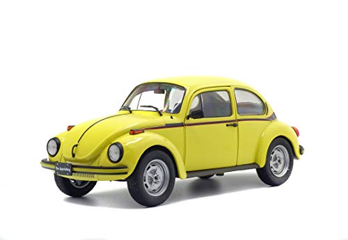 Solido S1800511, gelb, 421184870-1:18 VW Käfer Sport, Modellauto, Modellfahrzeug