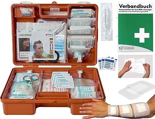 Betriebsverbandskasten/Erste-Hilfe-Koffer "EVO M" DIN 13157 + sterile Wundpflaster