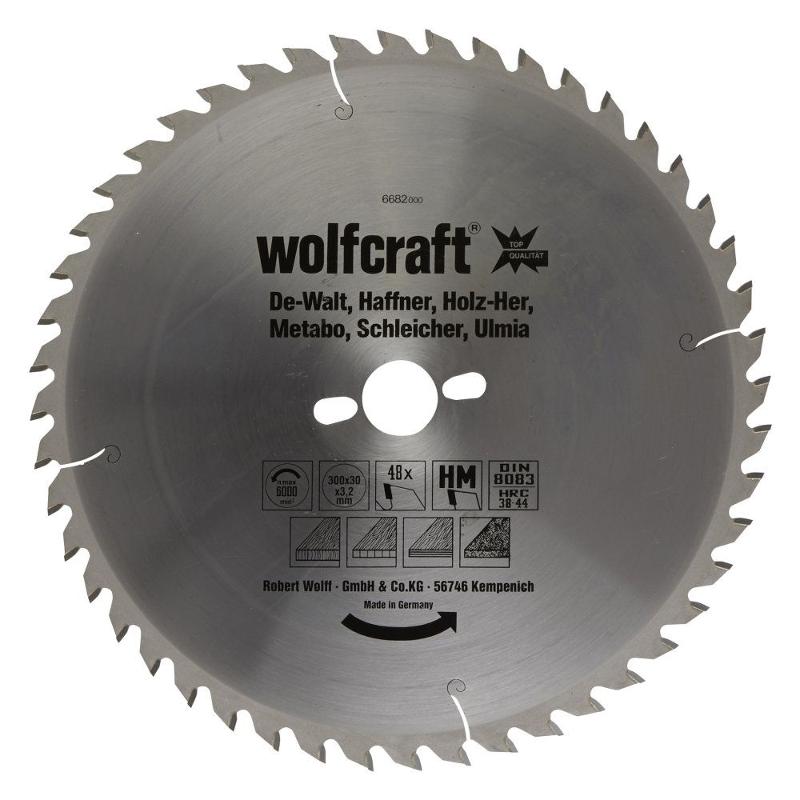 wolfcraft 1 Tisch-Kreissägebl. HM, 48 Zähne ø300mm