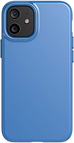 tech21 Evo Slim Schutzhülle für Apple iPhone 12 Mini 5G, Keimbekämpfung, antimikrobiell, 2,4 m, Fallschutz, klassisches Blau