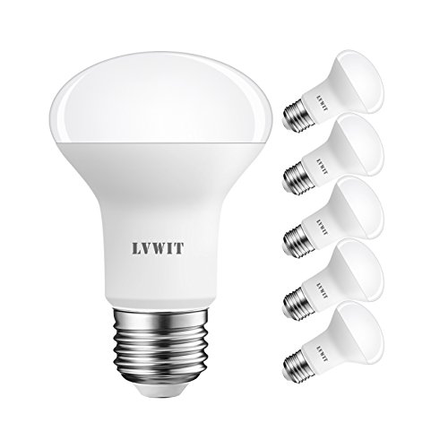 LVWIT LED Reflektor E27 R63, 806 lm, Kaltweiß 6500K, 8.5W ersetzt 60W Glühbirne, matt (6er Pack)
