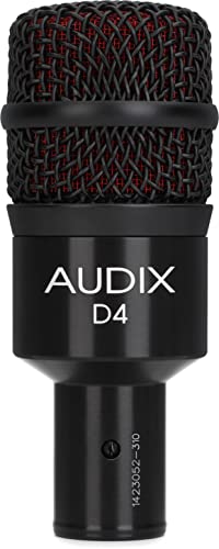 Audix D4 Hochwertiges dynamisches Mikrofon für Instrumente mit Tieffrequenzanteilen