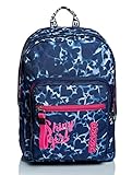 RUCKSACK EXTRA FIT SEVEN HEARTS Backpack für Schule, Uni & Freizeit, Geräumige Schultasche für Teenager, Mädchen und Jungen, blau, italienisches Design