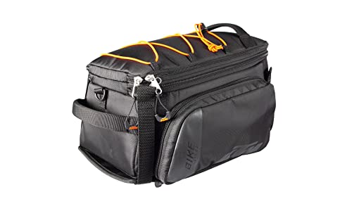KTM Gepäckträger Tasche Fahrrad Tasche schwarz/orange universal Klettverschluss