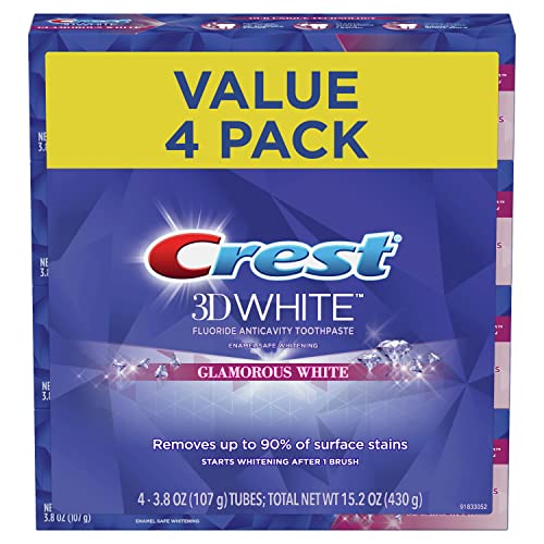 Crest 3D White Luxe, Glamorous White, Vibrant Mint Toothpaste 4.1Oz (Pack Of 4) By , 116 G (4Er Pack)
