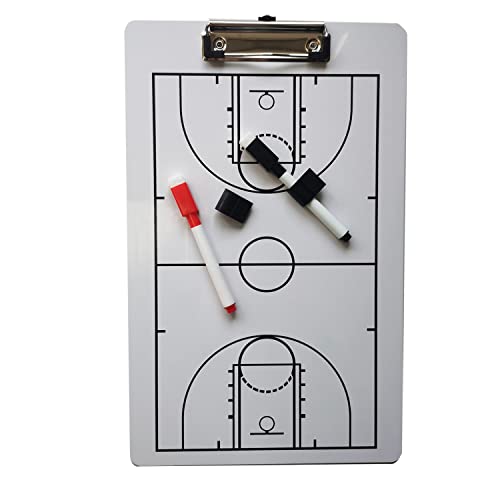 MABSSI Coach Board Dry Erase Coaching Board Doppelseitiges Design Strategietafel Whiteboard für Basketball