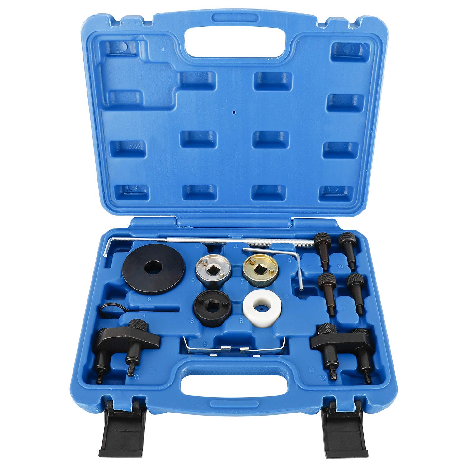 FreeTec Motor Nockenwelle Locking Ausrichtung Timing Tool Kit Kompatibel mit VW Skoda VAG 1.8 2.0 TFSI