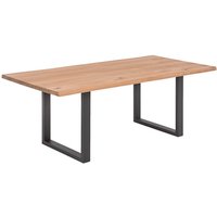 SIT Esstisch Tops&Tables, mit Tischplatte aus Wildeiche, mit Baumkante wie gewachsen, Shabby Chic, Vintage