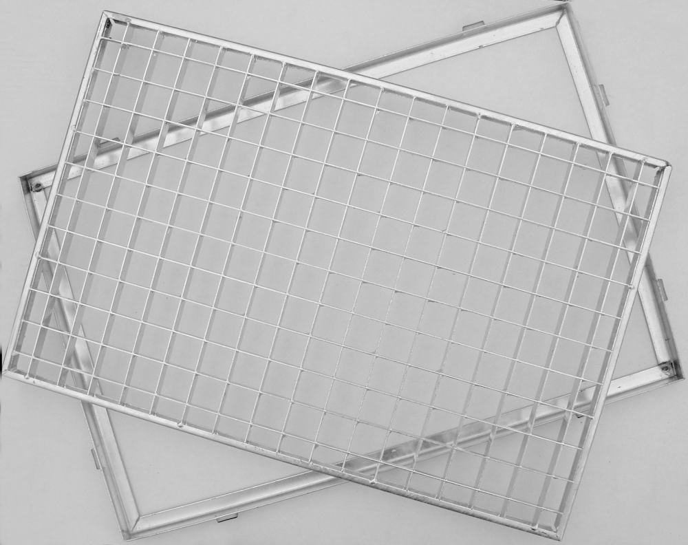 ACO Gitterrost mit Zarge Stahl, verzinkt, 60 x 40 cm