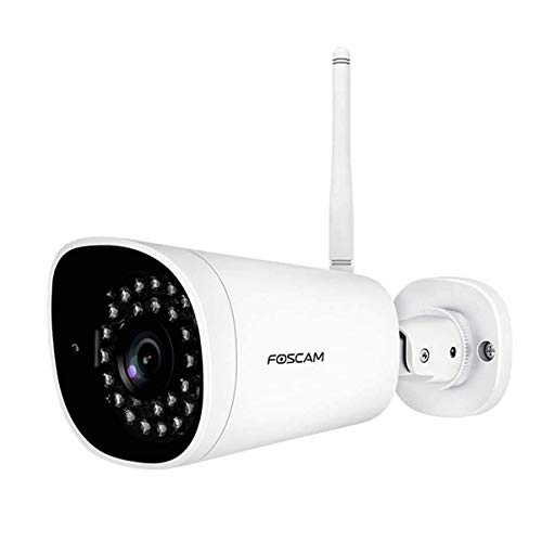 Foscam oscam G4P Aussenkamera Netzwerkkamera 2K 4MP WLAN WiFi Kamera, wettergeschützt und mit Nachtsicht, kompatibel mit Alexa, AI Personenerkennung und Push-Alarm, Zwei-Wege-Audio