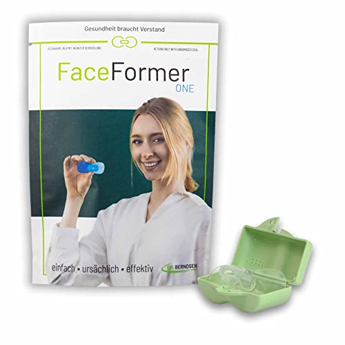FaceFormer kristallklar • Effektiv bei Schnarchen, Schlaf-Apnoe, Zähneknirschen, CMD, Schmerzen u.v.m. • Original Dr. Berndsen • (Box pastell-grün)