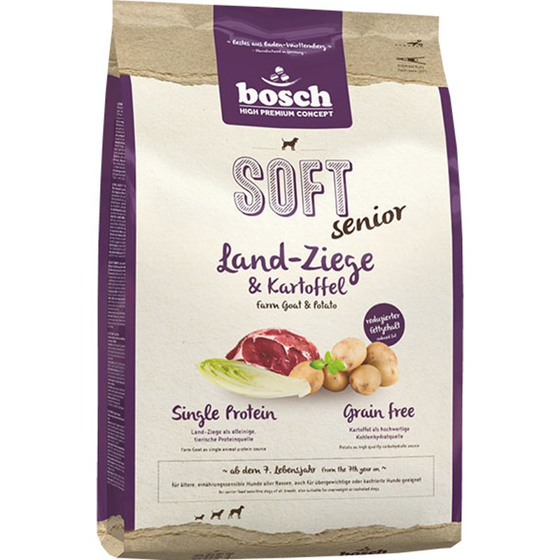 Bosch SOFT Senior Land-Ziege & Kartoffel 12,5 kg (5,92 &euro; pro 1 kg)