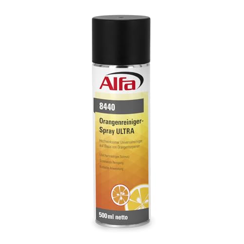 6x Alfa Orangenreiniger Spray 500 ml hochwirksamer Universalreiniger zum Sprühen schonende Reinigung von hartnäckigem Schmutz